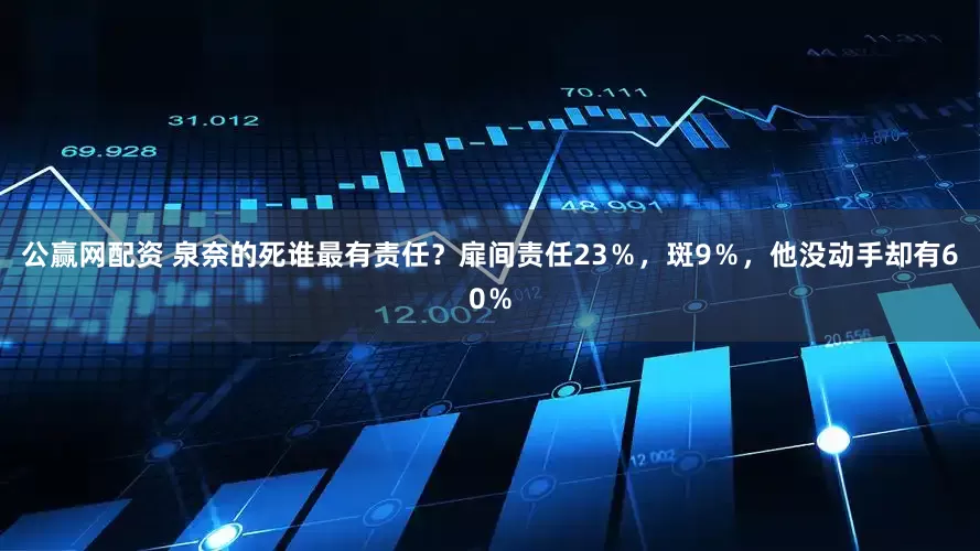公赢网配资 泉奈的死谁最有责任？扉间责任23％，斑9％，他没动手却有60％